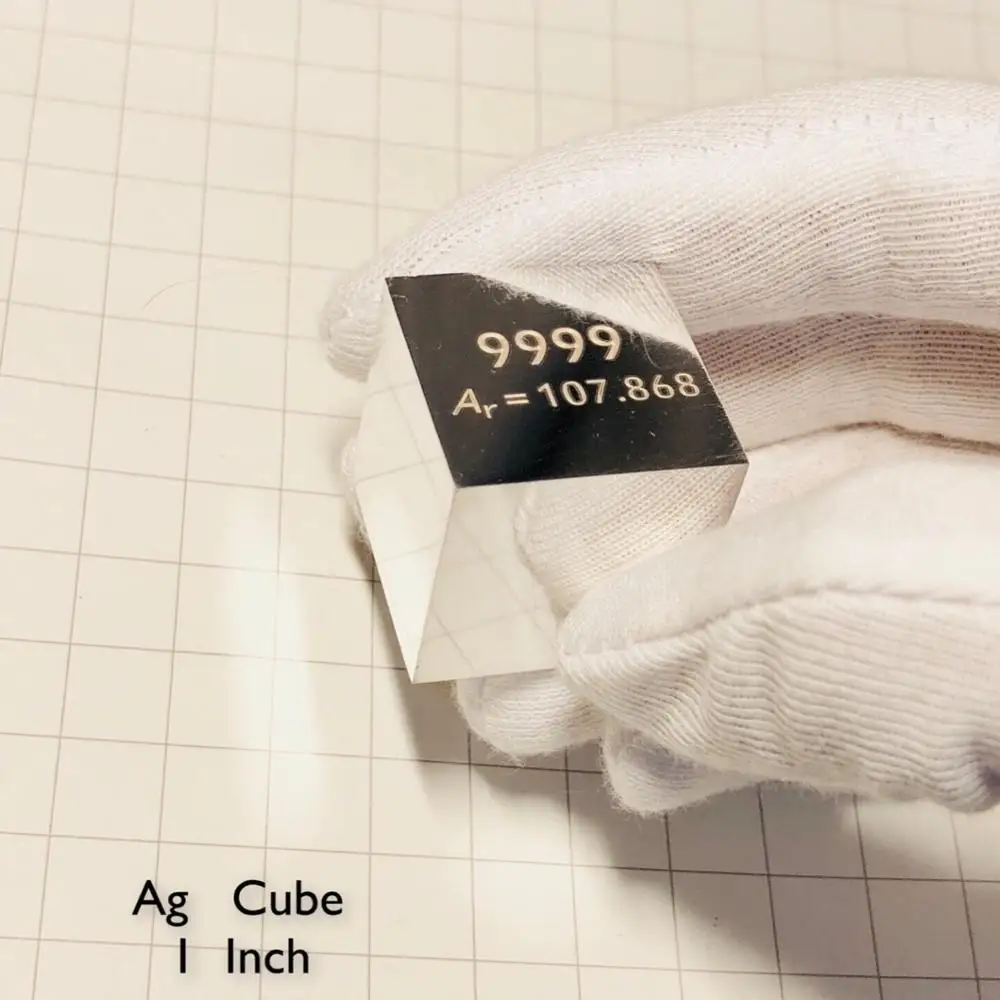 

Supply Silver (Ag) Metal 1Inch Cube Ag 25.4x25.4x25.4mm Density cube for Element Collection