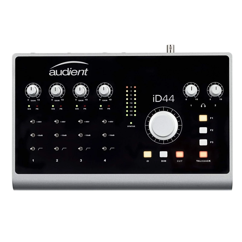 Audient iD44 Профессиональный USB 20 в центре сообщений течение 24 out Audio гитарный