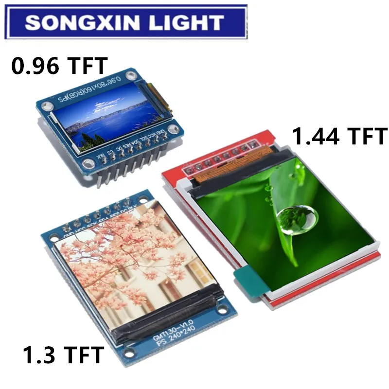 TFT дисплей 0 96/1 3 1 44 дюймов IPS 7P SPI HD 65K полноцветный ЖК модуль ST7735 Привод IC 80*160 (не OLED)