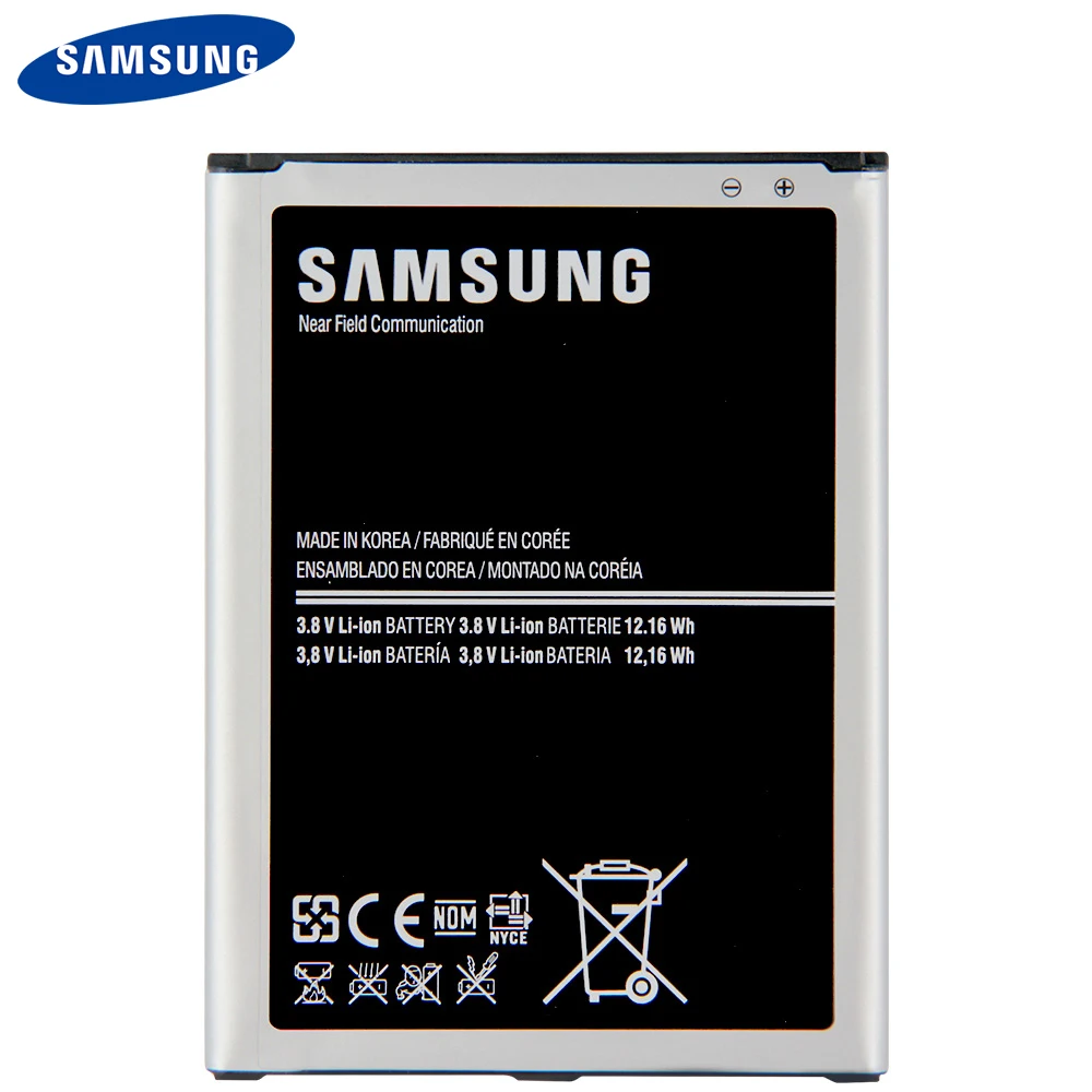 Оригинальный аккумулятор Samsung B700BC B700BE для Galaxy I9200 Mega 6 3 аутентичный 3200 мАч |