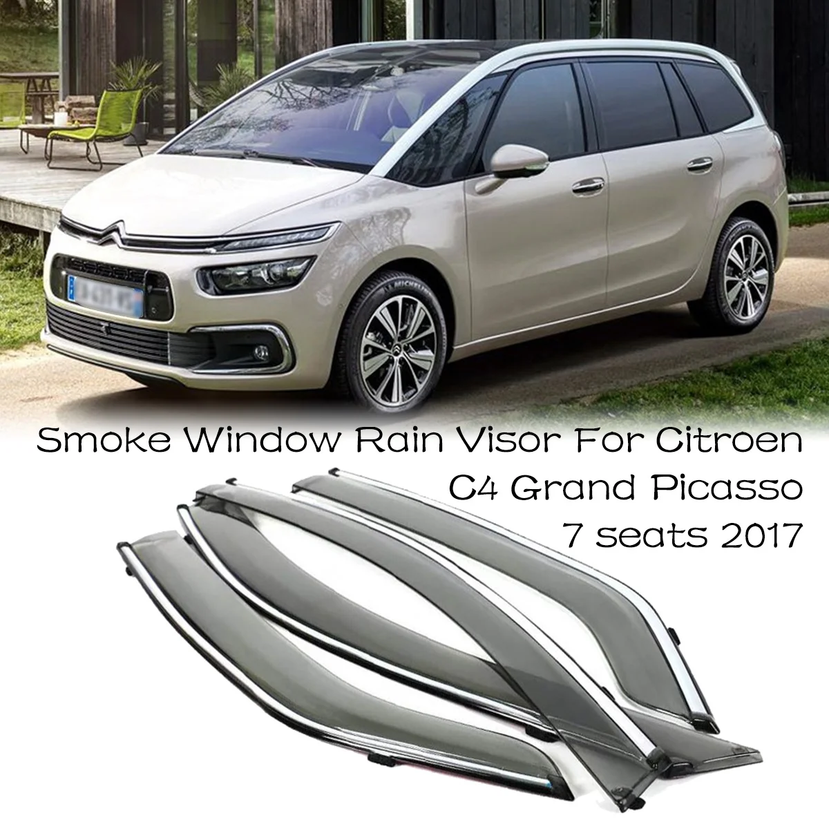 Новые 4 шт лезвий дефлекторы боковых окон дверей Солнцезащитный козырек щит для