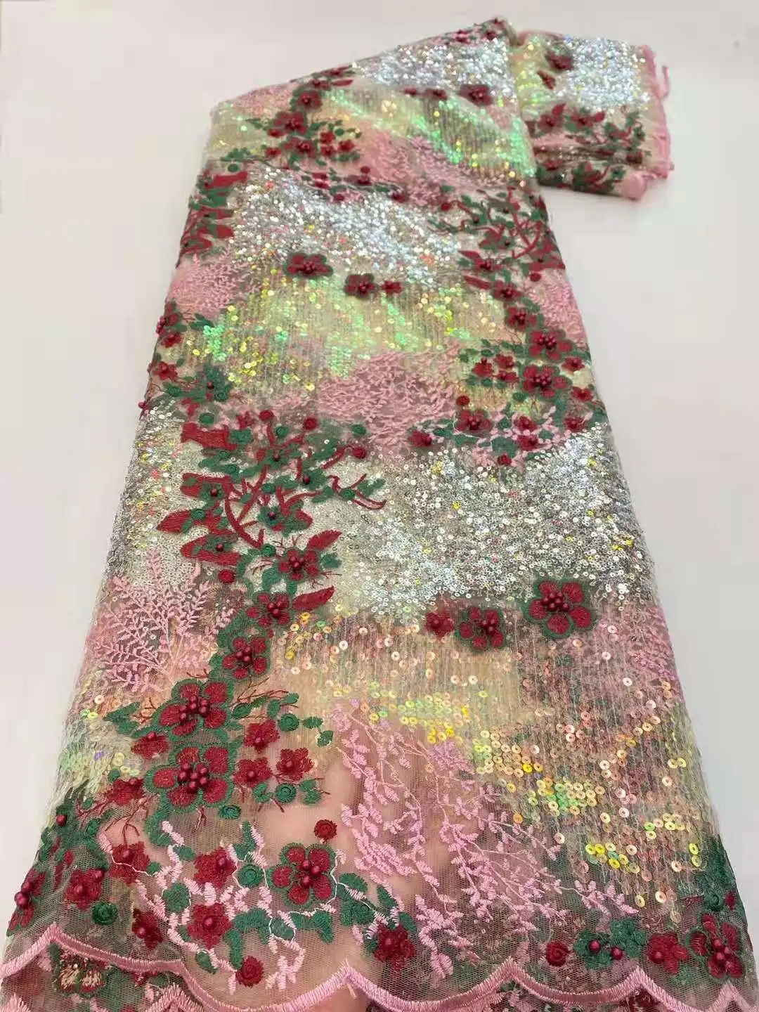 

Очень хорошая ткань с блестками/с вышивкой бисером, африканская кружевная ткань, французский тюль, сетка, кружево для вечерних платьев/свадебного платья