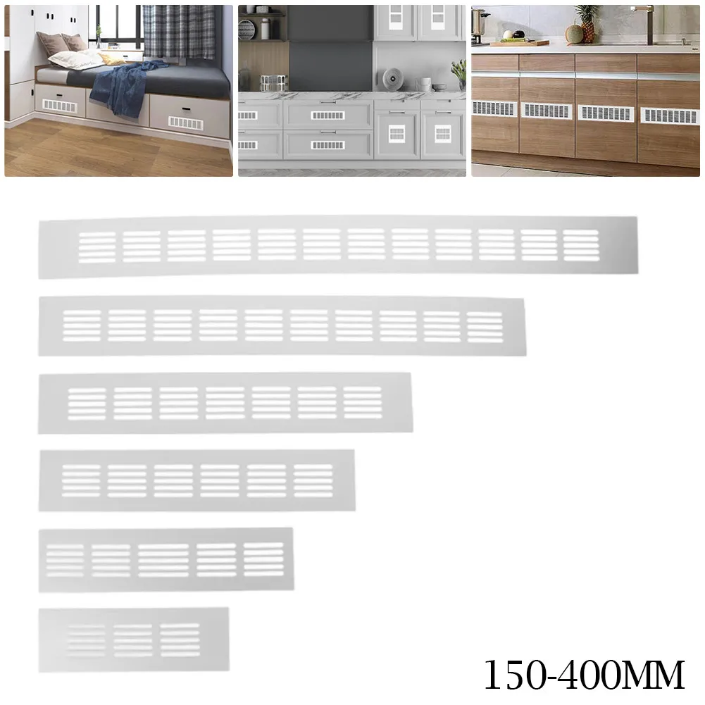 

50mm Wide Vents Aluminum Alloy Rectangular Cabinet Wardrobe Air Vent For Grille Ventilation-Cover Perforated Sheet
