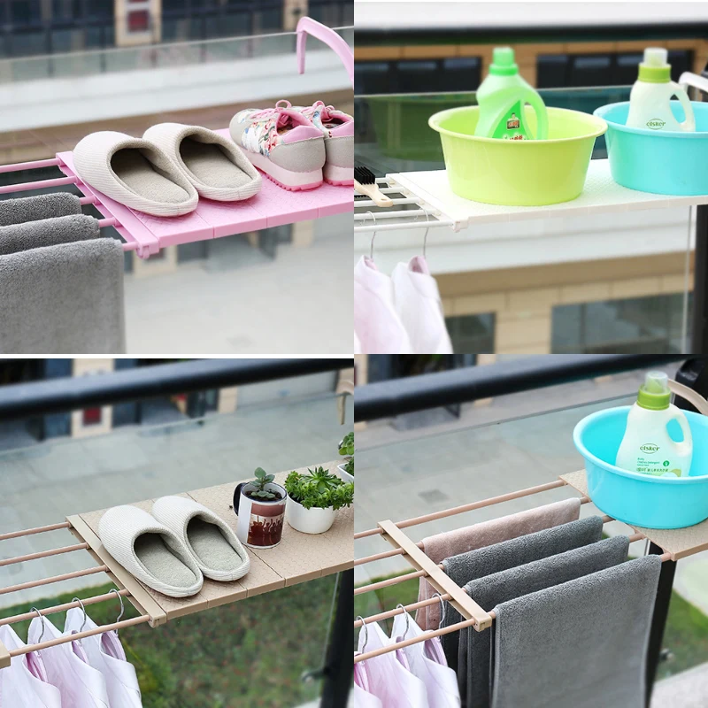 1 шт. многофункциональная домашняя Балконная Подвесная Полка Регулируемая