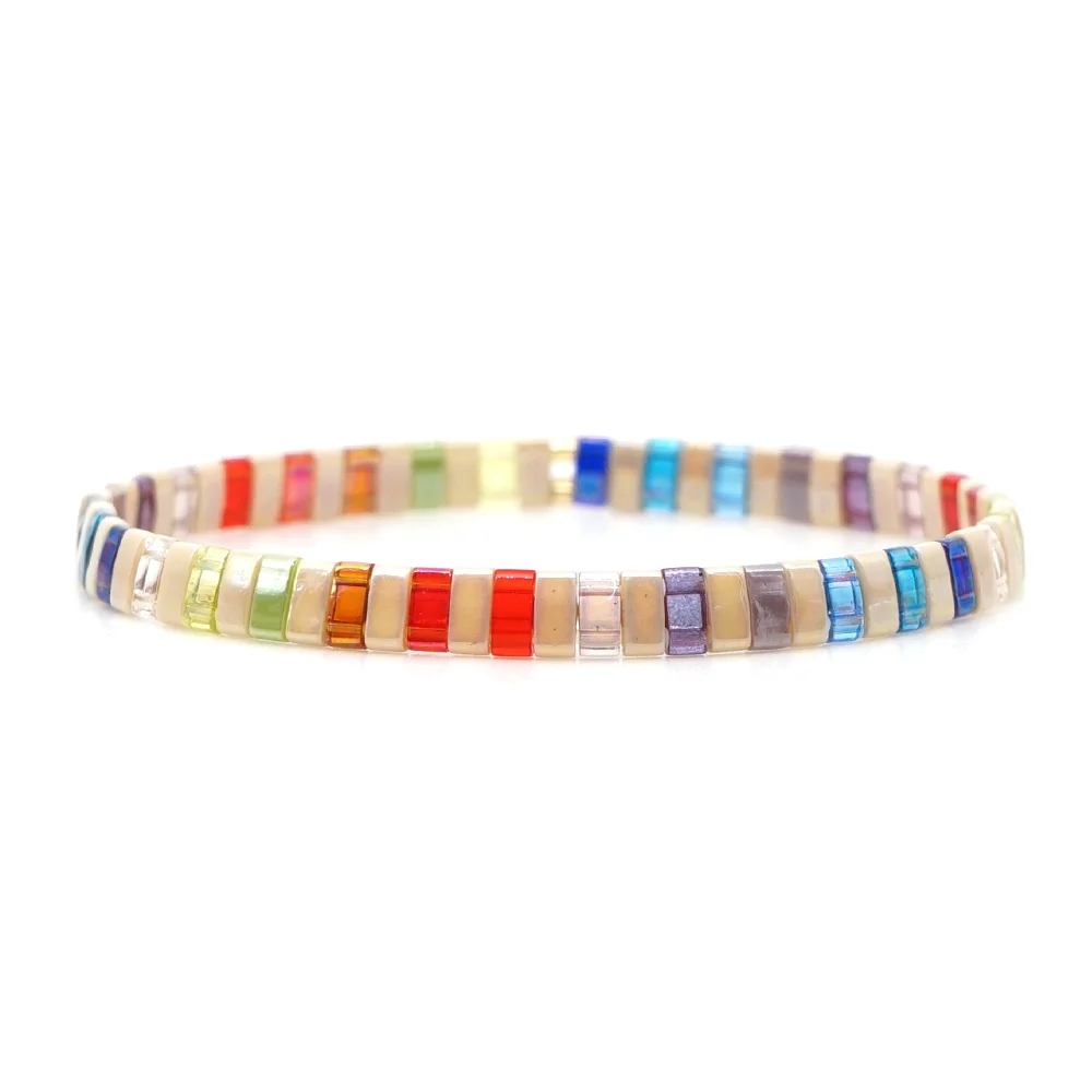Go2boho Boho Miyuki Tila браслеты с бусинами Женский Летний Пляжный Радужный Браслет ювелирное изделие подарок для девочки бисерные браслеты аксессу... (art.: 3920b56cc36ce) - 3920b56cc36ce