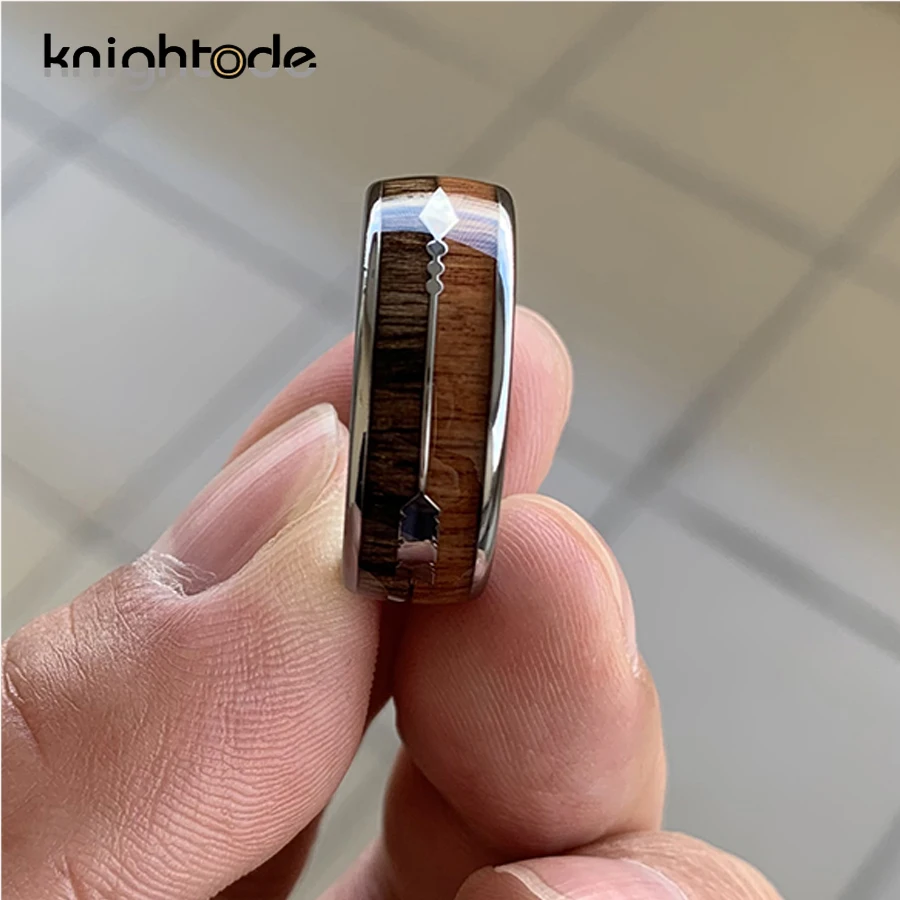 Из натурального дерева/стрела из нержавеющей стали Инлайн 8 мм Для мужчин женщин