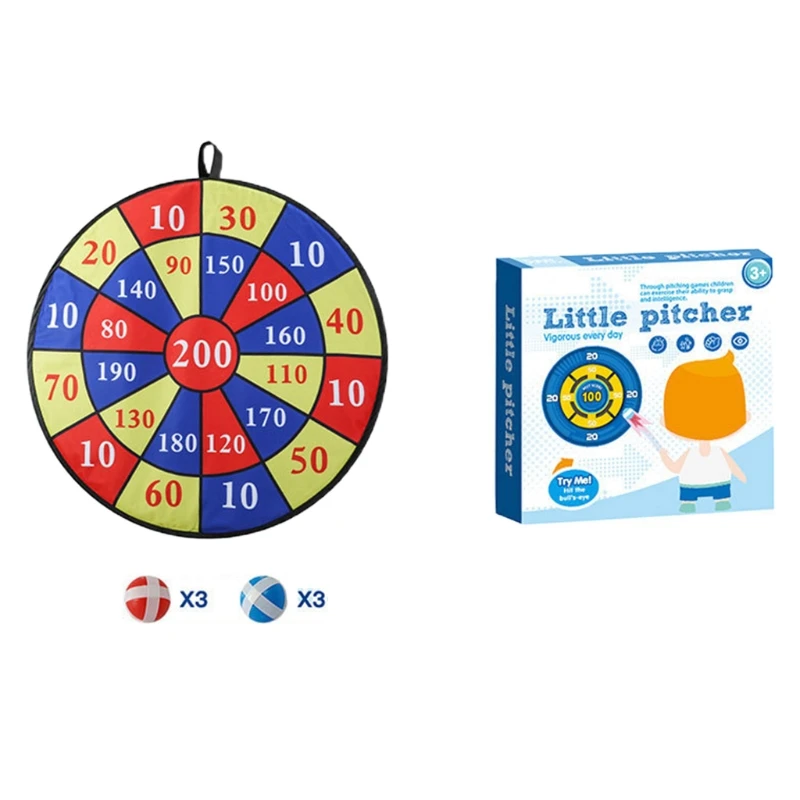 

28 Inches Cloth Dart Board Darts Suit Dartboards Darts Plate Safety Game Kids A2UB