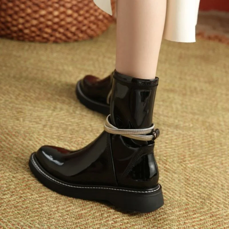 

KemeKiss Size 33-40 Women Ankle Boots Real Leather Flat Heel Women Shoes Fashion Winter Short Boots Daily Women Footwear