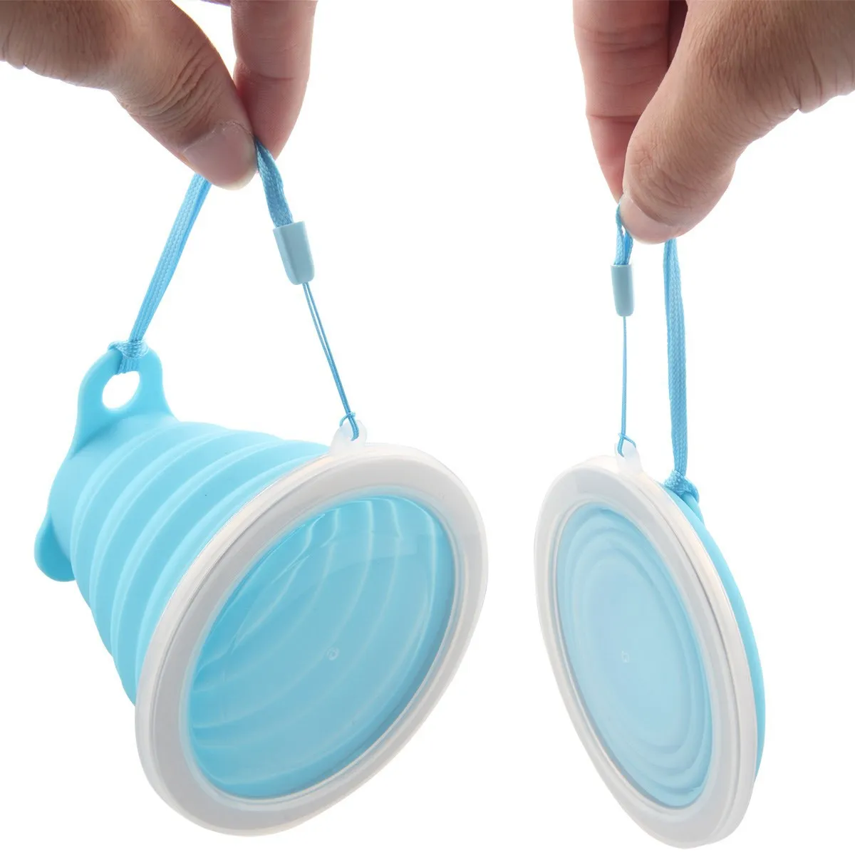 Детская силиконовая Складная портативная уличная дорожная чашка креативная