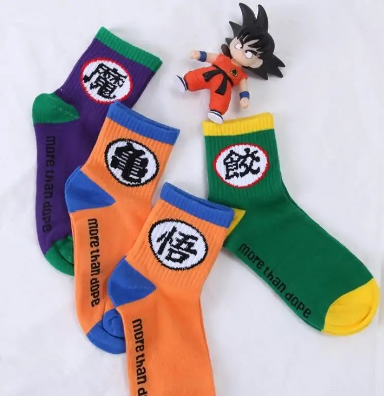 1 шт., новые носки с аниме «Dragon Ball Z», хлопковые носки унисекс для сына Гоку/Майина Буу, милые носки, Супер Saiyan, косплей, подарок, плюшевые игрушки