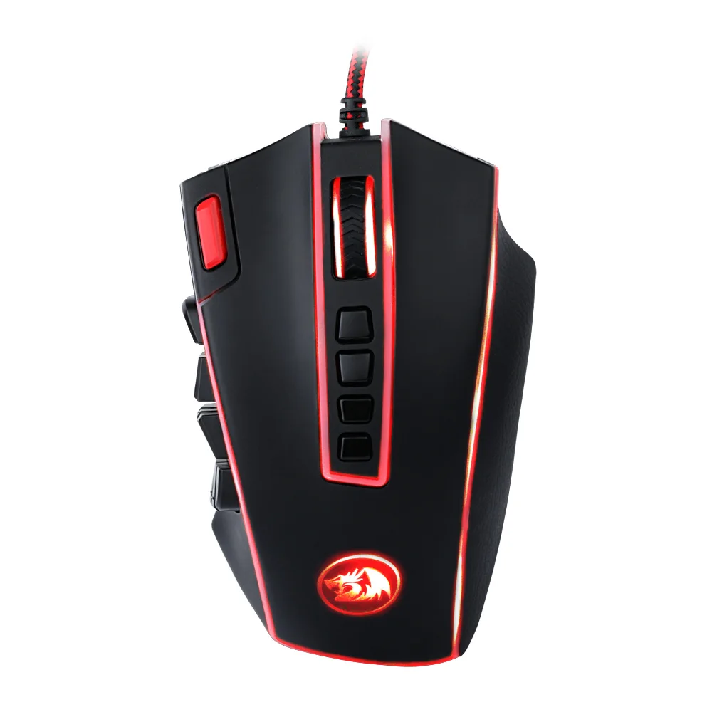 

Игровая мышь Redragon 24000 DPI с 24 кнопками, эргономичный дизайн для настольного компьютера, аксессуары для компьютера, программируемая Лазерная г...