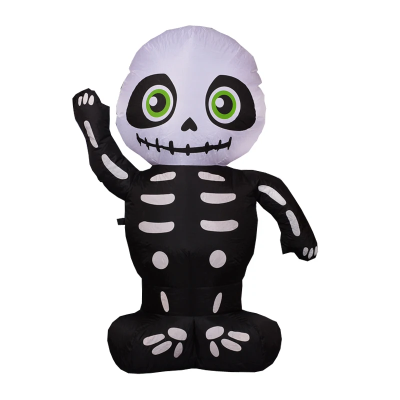 

Halloween Decorations for Home White Inflatable Skull Cute 1.1m Halloween Decoration Inflatable Ghost Big Eyes Halloween Party