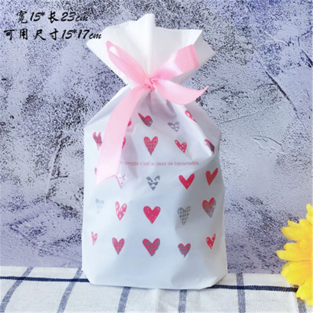 5 шт./компл. конфетные ранцы с лентой печенье пакет для выпечки украшение свадьбы