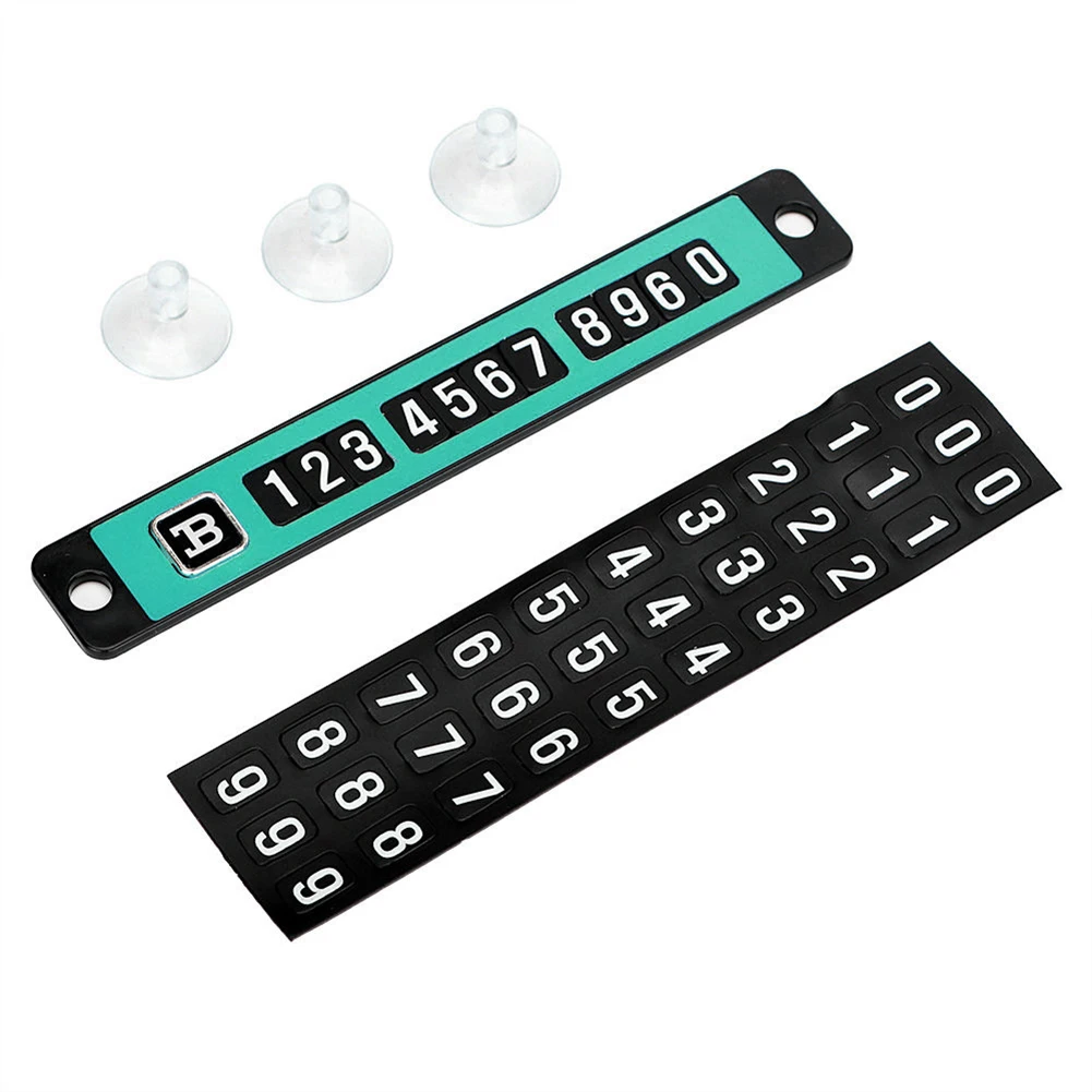 Hot selling Cool Parking Card Magnetic Phone Number Plate Sucker Temporary Car Sticker New Accessories with | Автомобили и