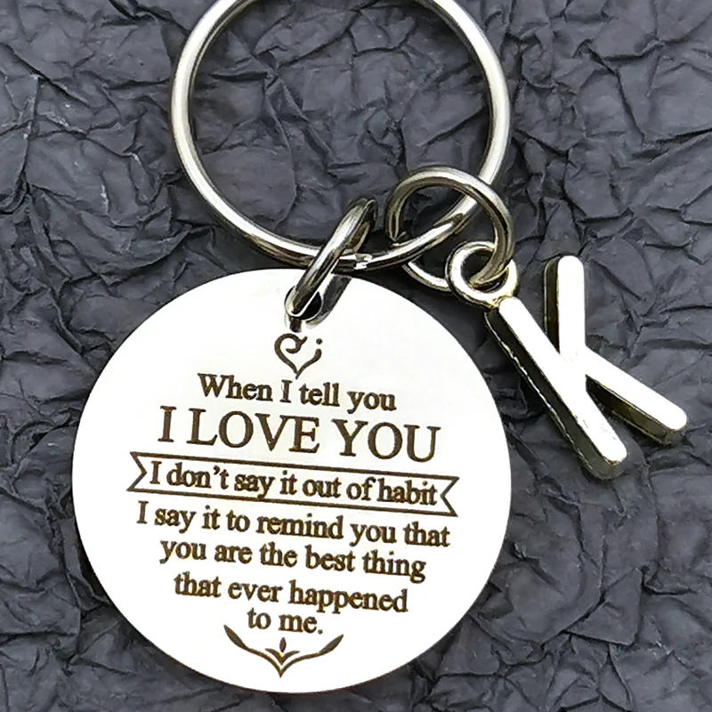 

Anniversary Call For Couple Wedding Gifts Birthday Stainless Steel Keychain Custom Valentine's Day
