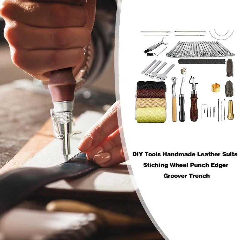 Pаспродажа 34 шт./компл. инструменты «сделай сам», ручная работа, новинка 2019, кожаные костюмы ручной работы, дырокол, домашний острие, устройство для пояс...