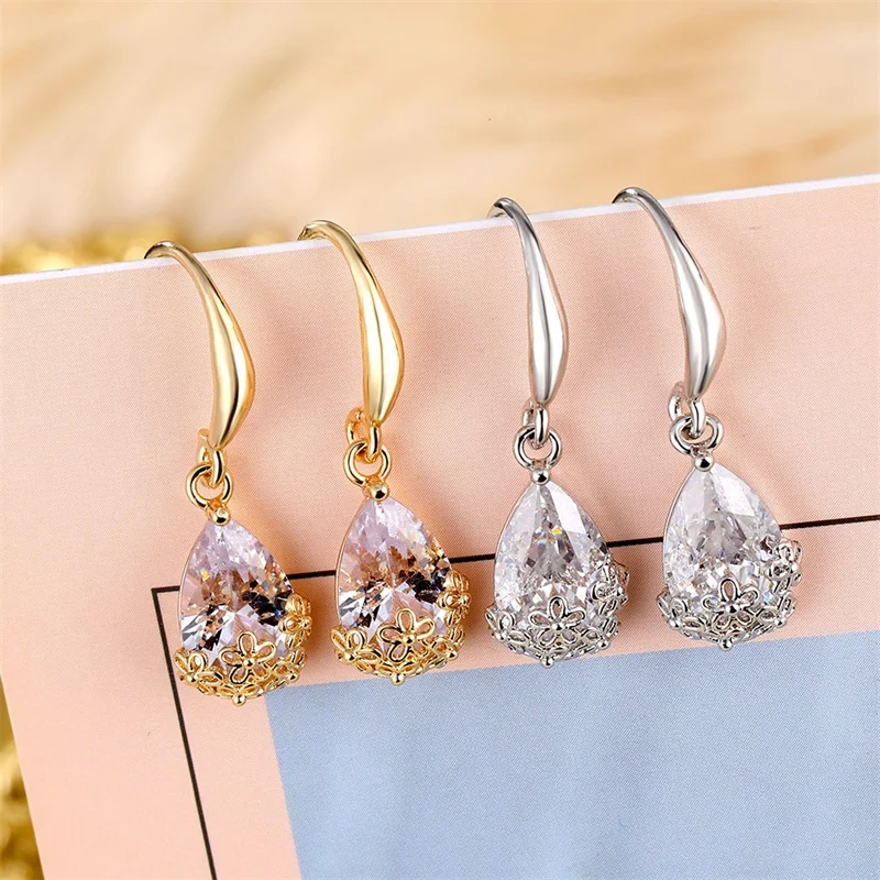 Новые длинные серьги IFMIA в виде белых капель воды милые висячие цветка цвета