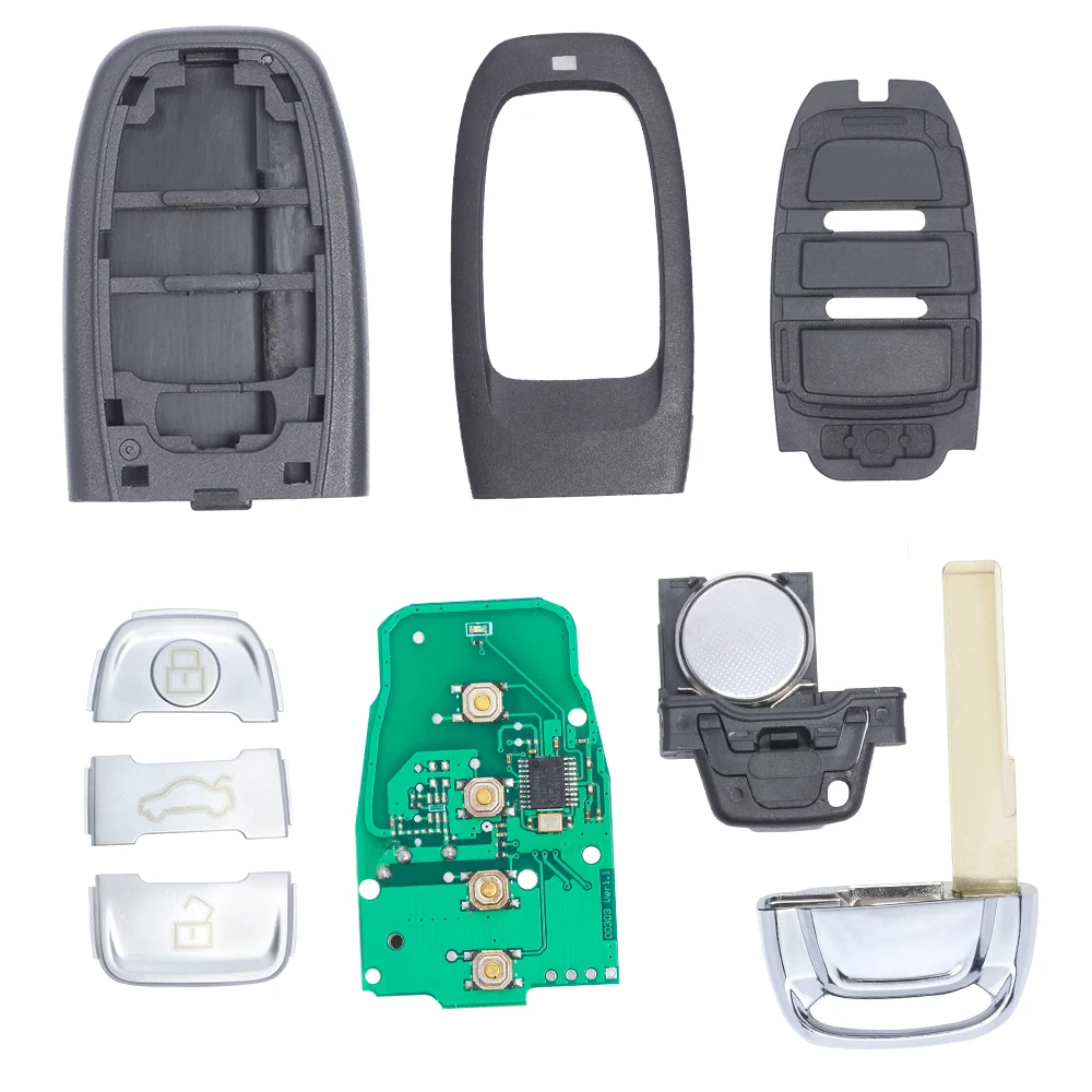 Смарт ключ KEYECU 4B С дистанционным управлением 315 МГц/433 МГц/868 МГц для Audi A1 A3 A4 A5 A6 A7 A8