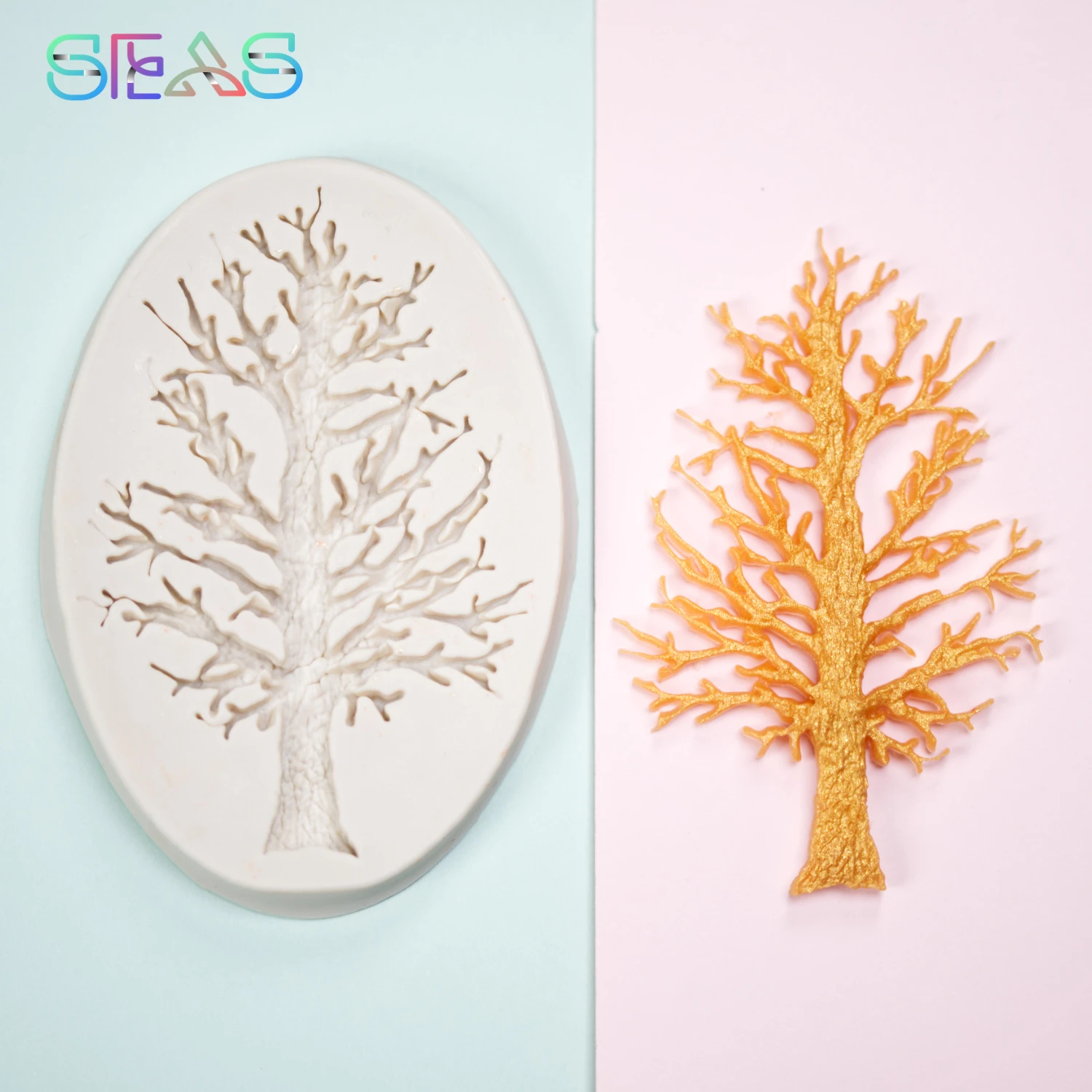 

Tree Mold Silicone Baking Accessories DIY Sugar Craft Chocolate Cutter Mould Fondant Cake Decorating Tool