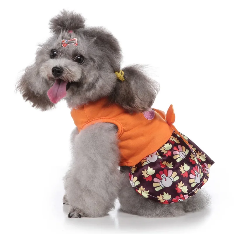 Платье для косплея с принтом животных на Хэллоуин индейка смешной мультяшный