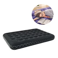 outdoor inflatable bed camping mat flocking fabric thickened air cushion car inflatable cushion single outdoor mattress