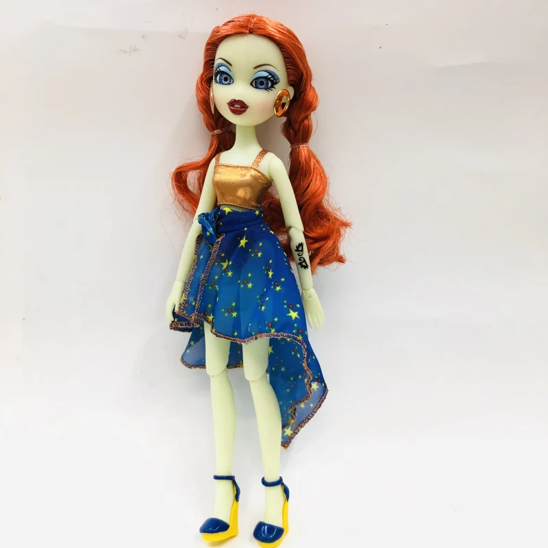 D 3D глаза модная фигурка BratzDoll Волшебная девочка и красивая одежда нарядная игрушка лучший подарок - Цвет: D