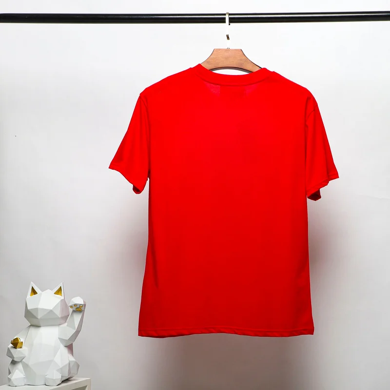 

Women Casual Tshirt Red Cartoon Funny Female Tops Tee Men Short Sleeve Fashion T Shirt Unisex Clothes Luxury Design