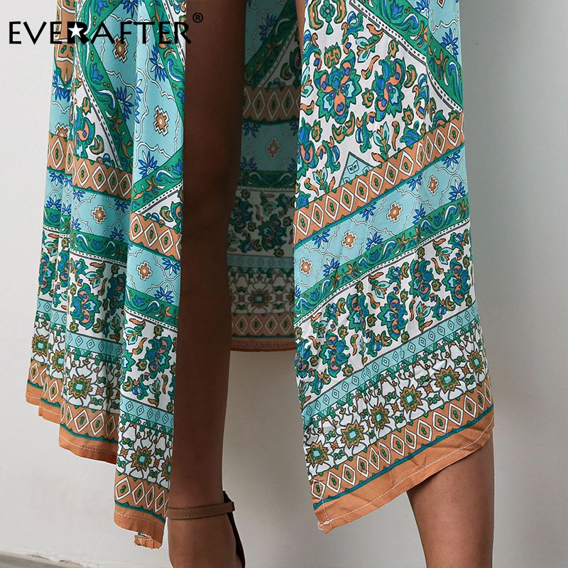 

EVERAFTER Chiffon Kimono Beach Cover Up Floral Print Blouse Women 2020 Summer Holiday Long Tops Boho Casual Loose Female Shirts