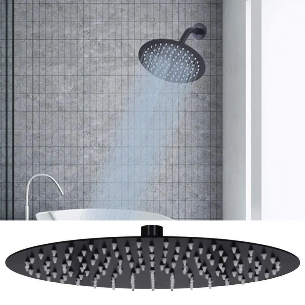 

8 Inch Shower Head Bath Connector High Pressure Replacement Round Shower