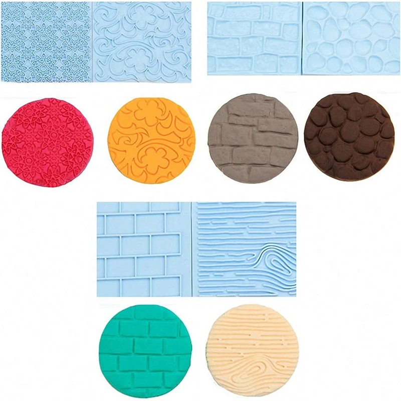 Форма для тиснения под дерево рельефный узор сделай сам в стиле ретро инструмент