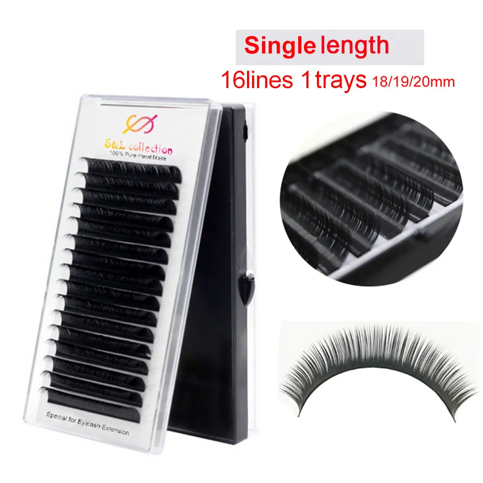 

High quality 16Rows thickness 0.03 to 0.20 Faux mink eyelashes individual eyelash lashes soft eyelash extension False eyelash