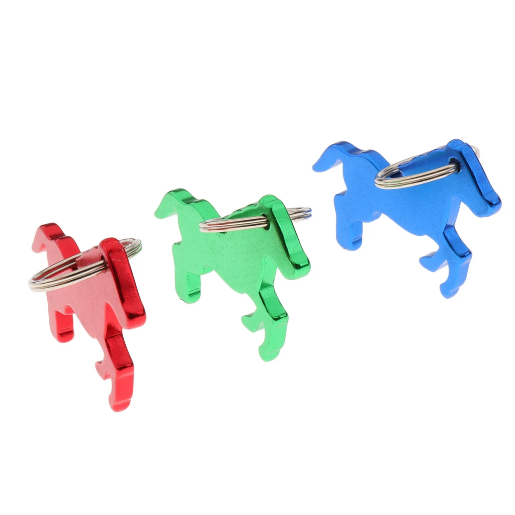 

Horse Pattern Bottle Opener Key Ring Keychain Bag Pendent Novelty Gift