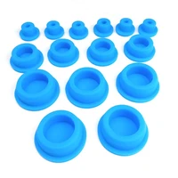 bore 15 48 5mm blue round silicone rubber seal hole plug blanking end caps seal t type stopper