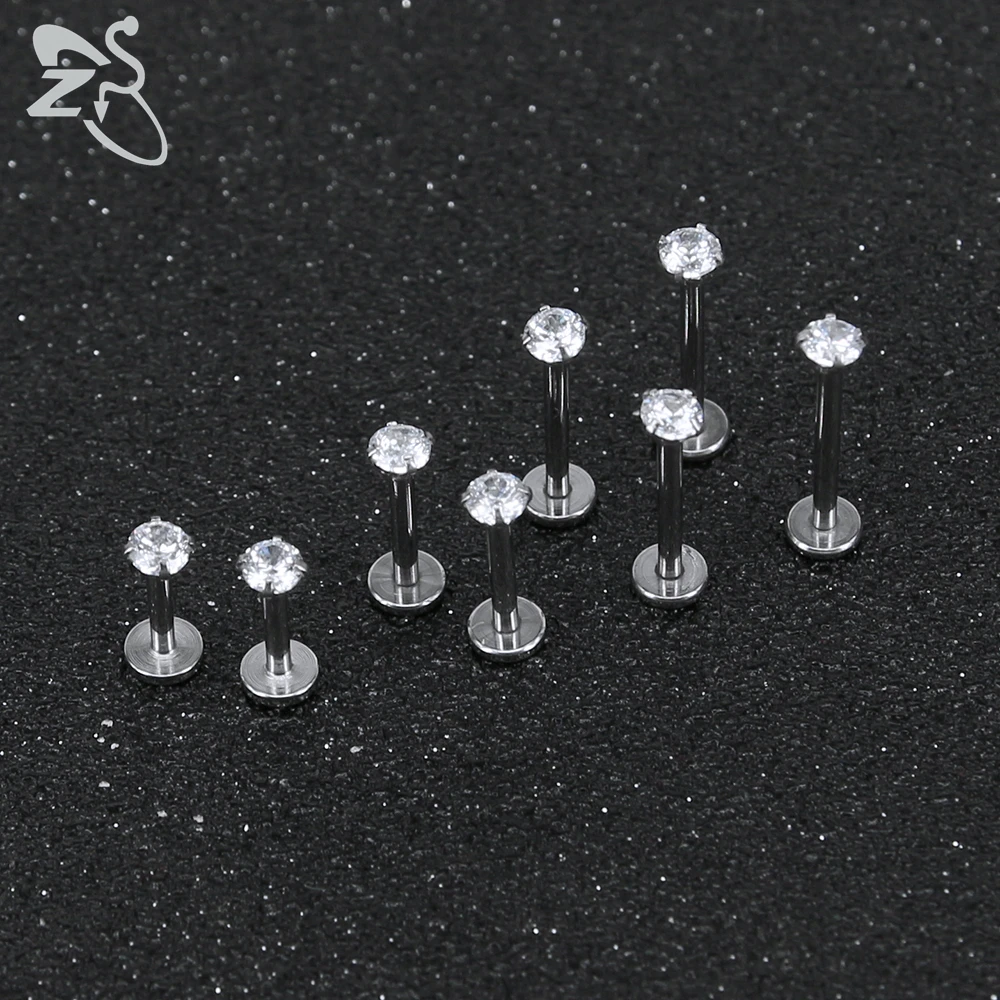 Набор для пирсинга губ ZS из нержавеющей стали комплект ювелирных изделий прокола