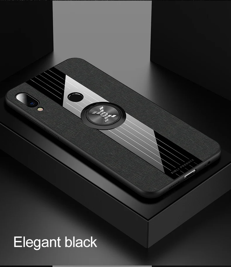 Для meizu Note 9 8 чехол Роскошная жесткая ткань с кольцом магнитный штатив тонкая защитная задняя крышка для meizu m9 note note9 note 8