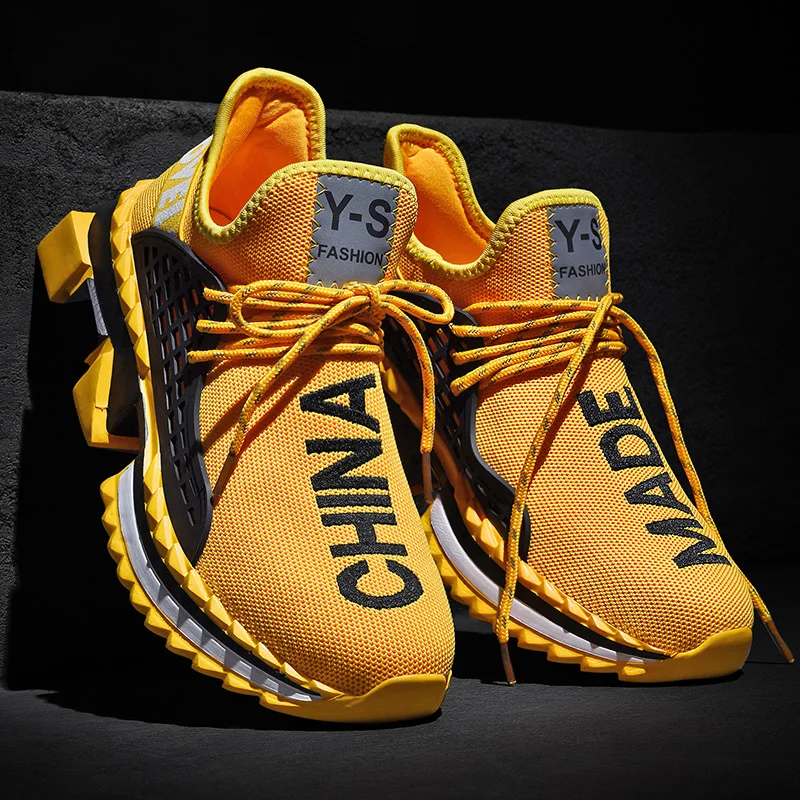 Мужская беговая Обувь flyknit дышащая спортивная обувь уличные кроссовки