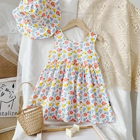 toddler girl summer clothes 2021 baby girl dresses for 2 6years old lovely sundress with hat new arrival children clothes