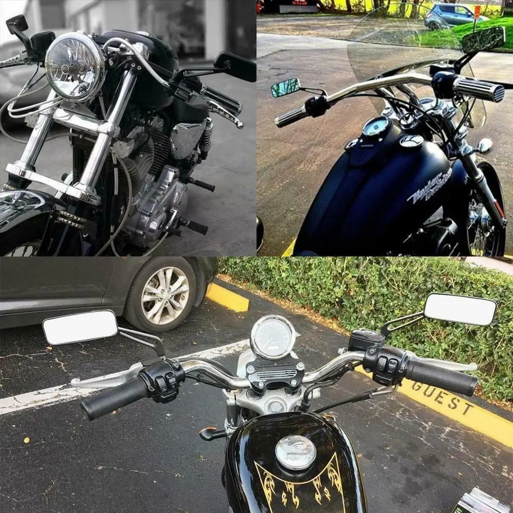 Боковые зеркала заднего вида для мотоцикла 8 мм 10 Kawasaki Vulcan VN 800 900 1500 1600 1700 2000 под