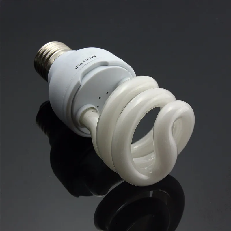 UVB 5.0 10.0 Heat Emitter Ultraviolet Light Bulb E27 13W Pet Reptile Glow Lamp Daylight for Tortoise Fish Amphibians | Лампы и