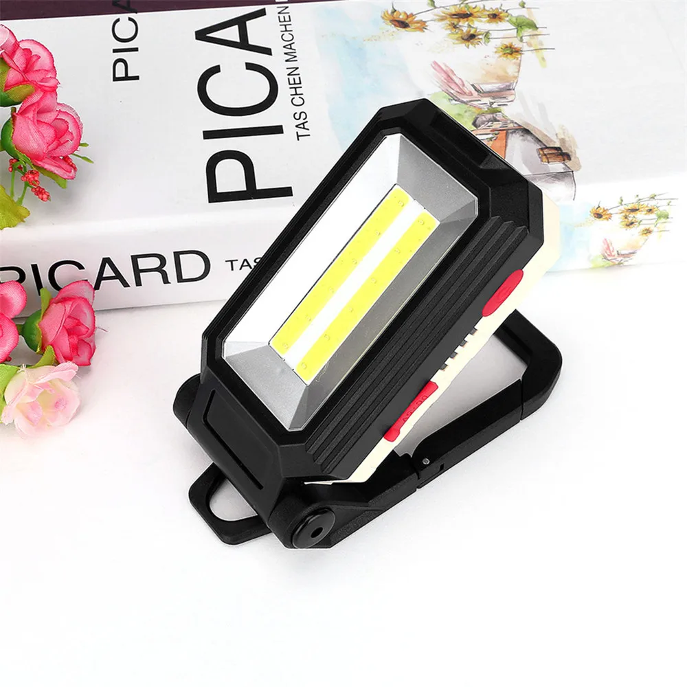 

Portable Rechargeable Magnetic 2COB LED Work Light Folding Inspection Flashlight Large Irradiation Area Large Brightness W