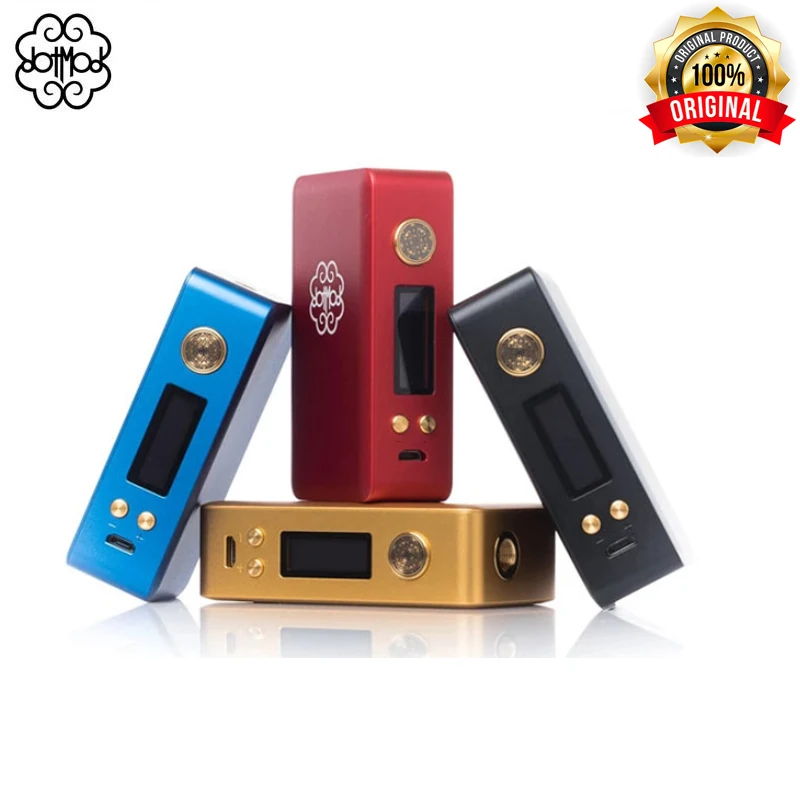 Dotmod dotBox 75 Вт бокс мод Регулируемый TC коробка устройство одной 18650 батареи ЖК-дисплей электронные сигареты мод Vape