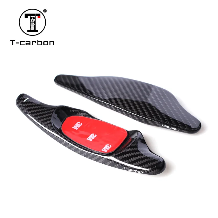 T-carbon Carbon Fiber Автомобильный руль расширение DSG весло переключения для Audi S3 8V 2013 2014