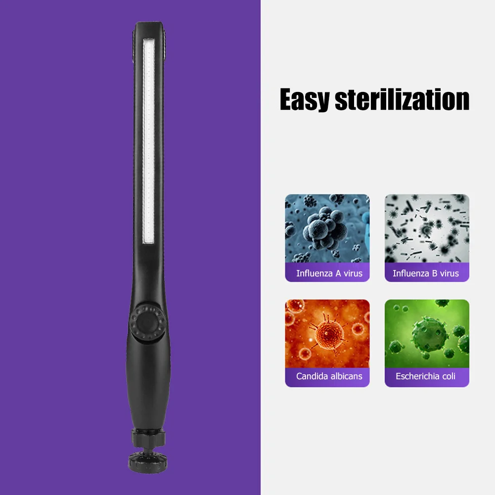

40 LED UV Sterilizing Disinfection Lamp Wand Portable Rechargeable Home Ultraviolet Bactericidal Handheld Light Stick Sterilizer