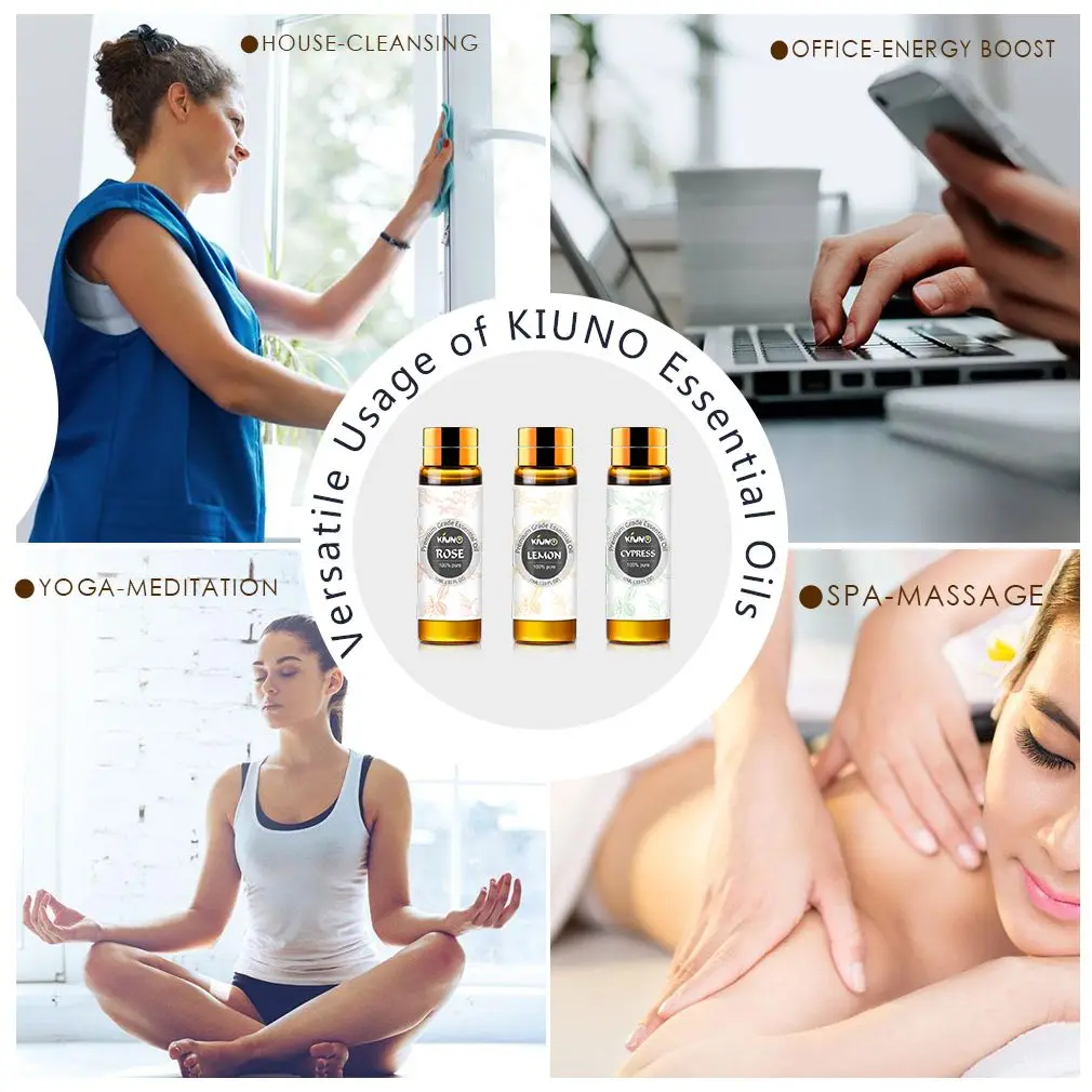 Эфирные масла апельсина KIUNO распылитель с 1 капельницей 10 мл для увлажнителя