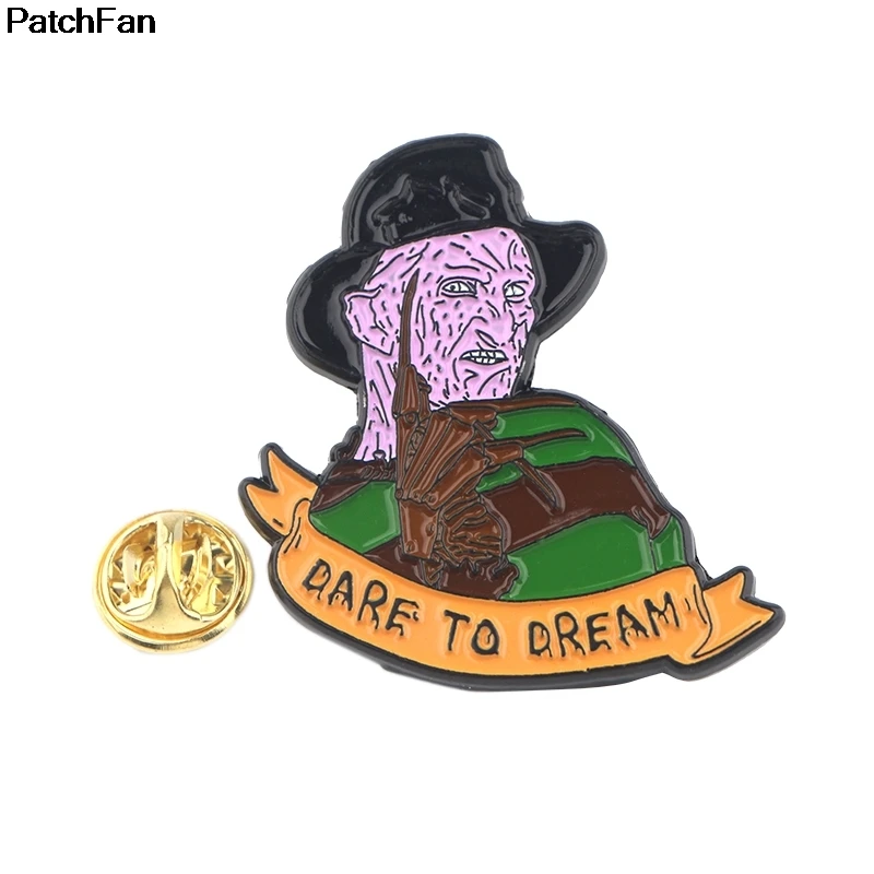 

20 шт./лот A2546 Patchfan "Кошмар на улице Вязов" металлические значки на булавке para рюкзак рубашка одежда сумка Броши рюкзак медаль