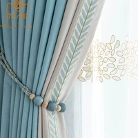 high grade chenille lace stitching thickening blackout curtains for living room and bedroom finished products customization