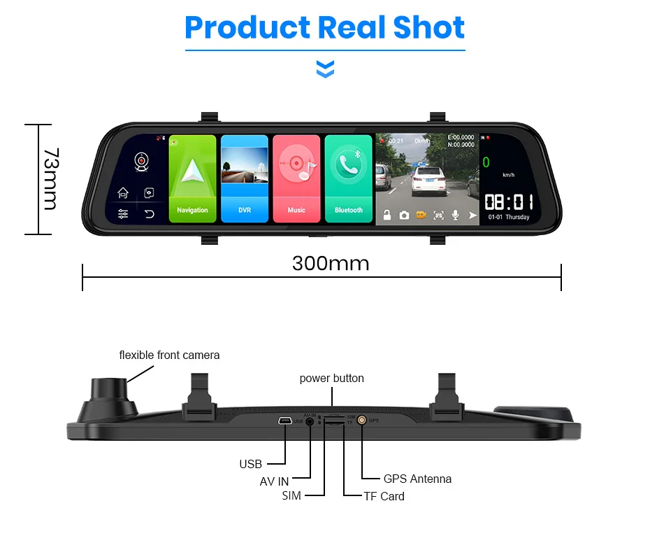 Junsun A102 1" Android 8,1 ADAS 4G 2GB+ 32GB gps навигация 1080P dash cam камера era камера Автомобильный видеорегистратор Автомобильная камера dashcam