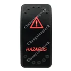 12V 20A  24V 10A двойной красный светодиод 5P включения выключения кулисный переключатель SPST опасности Водонепроницаемый для автомобилей, лодок, грузовиков, автомат защити цепи