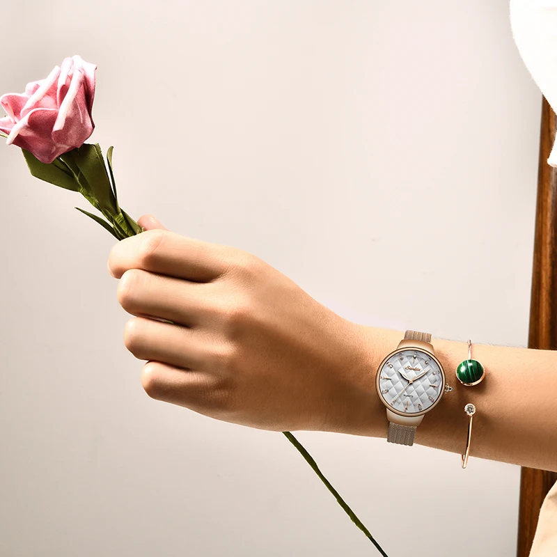 SUNKTA модные женские часы тонкие золотые браслет Reloj Mujer 2019 Новые водонепроницаемые