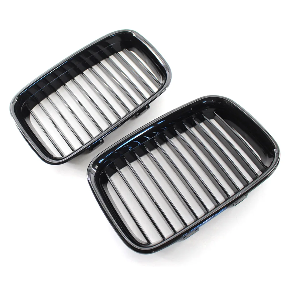 

1 Pair Glossing Black Front Center Kidney Grille Fit For BMW 3-Series E36 92-96